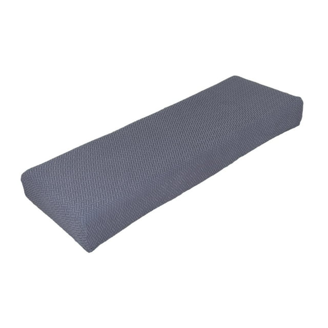 fastboy Stretch Bench Cover Dining Room Chair Dustproof Home Decor Washable for Home Dark Grey Dark Grey