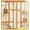 Rustic, variant on ICEEIF Outdoor Cat Enclosure, Fir Wood Catio with 7 Platforms, 2 Resting Rooms, Waterproof UV Protection Roof, 61.8'' x 32.3'' x 70''