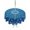 Blue, variant on Outdoor Tablecloths with Umbrella Hole & Zipper, Blue Flowers Round Tablecloth 54 Inch, Farmhouse Boho Middle Century Floral Art Waterproof Table Cloth, Patio/Pool/Picnic Table Covers