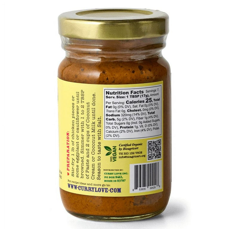 Mike's Organic Curry Love Organic Yellow Thai Curry Paste 4.23 oz