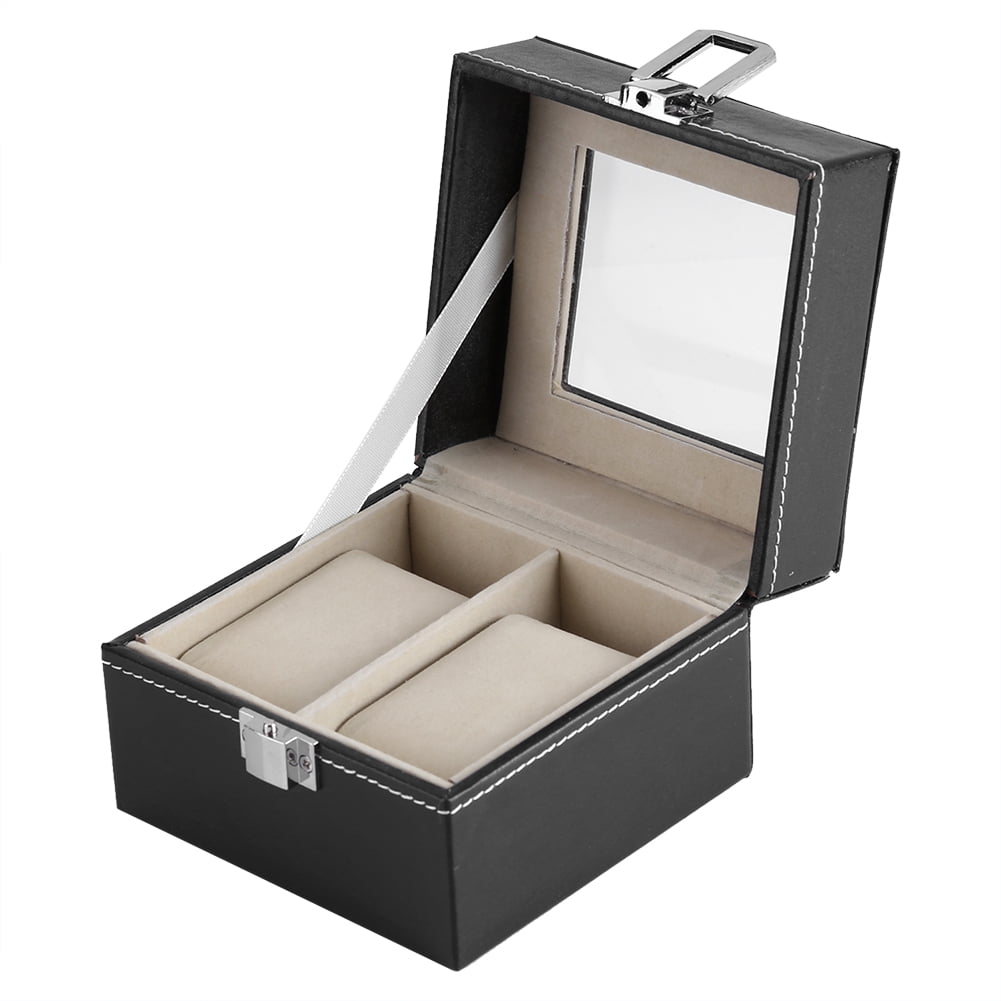 Herwey Watch Storage Box, Slots Watch Storage Display Case Box