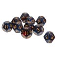 thumbnail image 4 of 10pcs 12 Sided Dice D12 Polyhedral Dice For Dungeons And Dragons Table Games Red Blue, 4 of 5