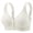 White, variant on Smsaxvxz Plus Size Wireless Bras for Women Comfortable Adjustable Straps Push Up Support Front Closure Bra White