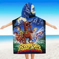 thumbnail image 2 of Scooby Hooded Poncho Towels, Soft & Absorbent Microfiber Beach Towel, Swimming Pool Changing Robe Bathrobe Bath Towel, 2 of 5