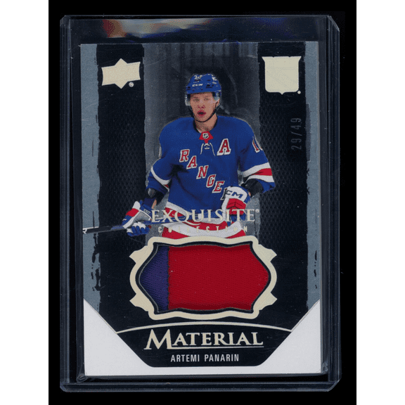 2024 Upper Deck Exquisite Collection Artemi Panarin Game-Used Patch #EM-AP /49 Hockey Card
