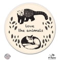 thumbnail image 1 of Love the Animals - 12" Vinyl Sticker Waterproof Decal, 1 of 1
