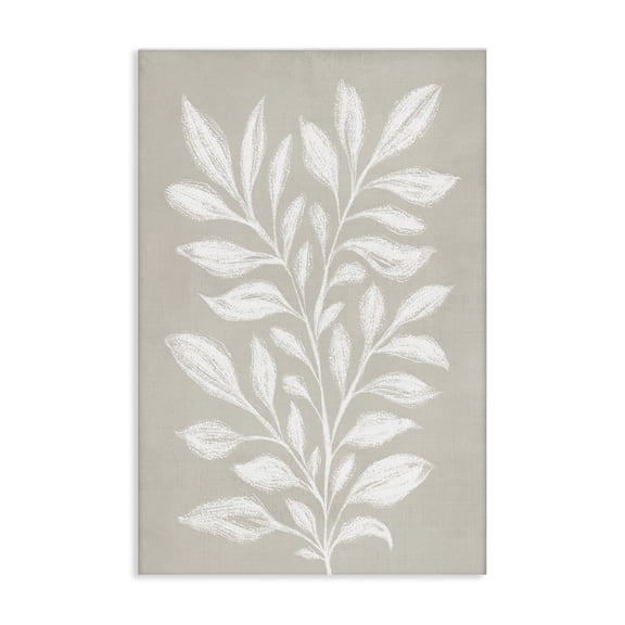 Stupell Industries Minimalist Chalk Sketch Leaves Canvas Art, 16 x 24, by Martina Pavlova