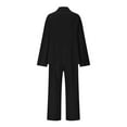thumbnail image 6 of Women's Two Piece Sets Pants Suits Dressy Business Casual Outfits Professional Blazer Pantsuits Set Work Office, 6 of 6