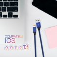 thumbnail image 4 of Cargador NKNZLY para iPhone [certificado Apple MFi], paquete de 6 unidades, 1/1/2/2/2/3 m, 4 of 7