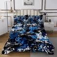 thumbnail image 1 of Erosebridal Tank Print Coverlet Set Queen, Military Bedding Set, Navy Blue 3 Pieces, 1 of 5