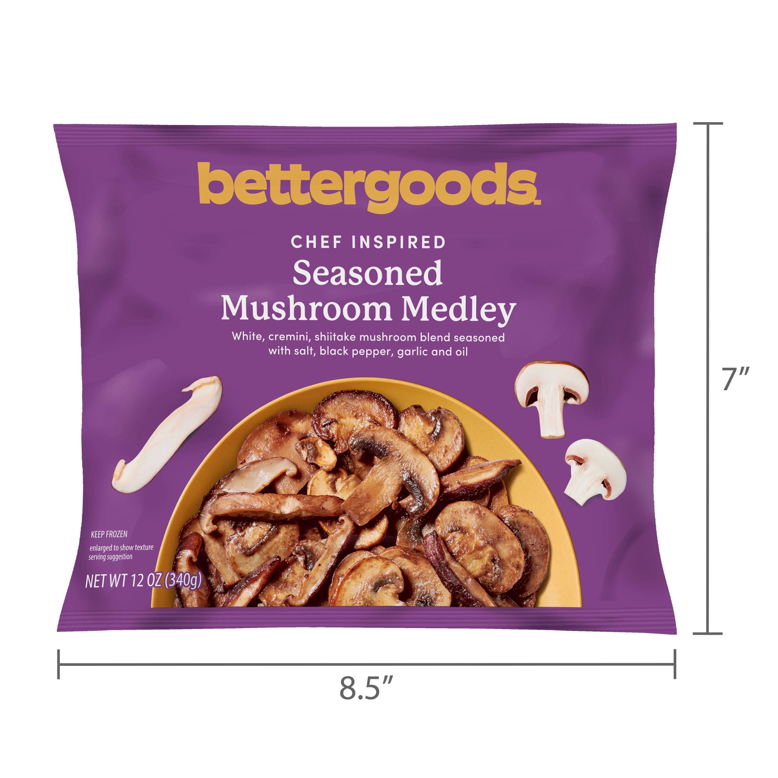 bettergoods Seasoned Mushroom Medley, 12 oz (Frozen)
