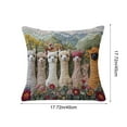 thumbnail image 3 of Soft 3D Alpaca Print Pillow Cover with Hidden Zipper - Flock Fabric Decorative Cushion Case for Sofa and Living Room, 3 of 6