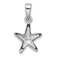 thumbnail image 4 of Sterling Silver Rhodium Created Blue Opal Starfish Pendant QP4294 (1.5 grams | 0MM x 0MM), 4 of 4