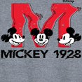 thumbnail image 3 of Disney - Mickey & Friends - Large Letter M - 1928 - Glitch - Women's Racerback Tank Top, 3 of 5