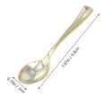 TUIBELYN 80 Mini Gold Plastic Spoons for Desserts & Appetizers