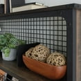 thumbnail image 3 of Sauder Steel River Engineered Wood Computer Hutch in Carbon Oak Finish, 3 of 8