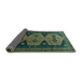 thumbnail image 2 of Ahgly Company Indoor Rectangle Persian Turquoise Blue Traditional Area Rugs, 8' x 12', 2 of 4