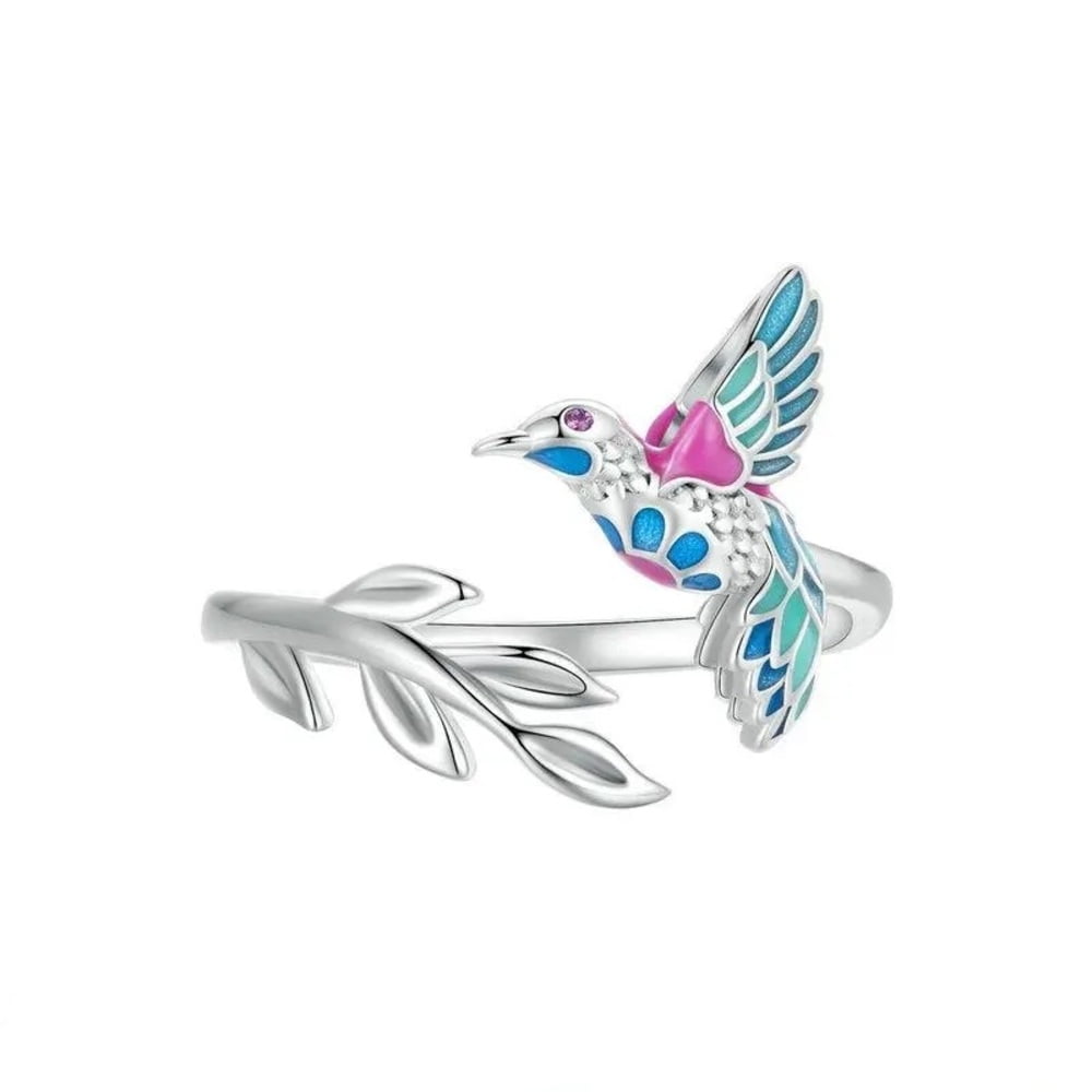 Anillo Colibri Ajustable Plata 925