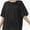 Black, variant on Women's Oversized T Shirts Summer Short Sleeve Loose Fit Casual Crewneck Plain Tops