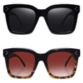 thumbnail image 3 of Gafas de Sol TAOTAOQI Vintage Cuadradas Sobredimensionadas UV400 para Mujer, 3 of 7