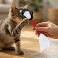 thumbnail image 4 of dgysar Cat Shape Silvervine and Catnip Chew Stick with Feather Tassel Interactive Woven Rope Teaser for Teething Relief and Indoor Boredom Relief, 4 of 4