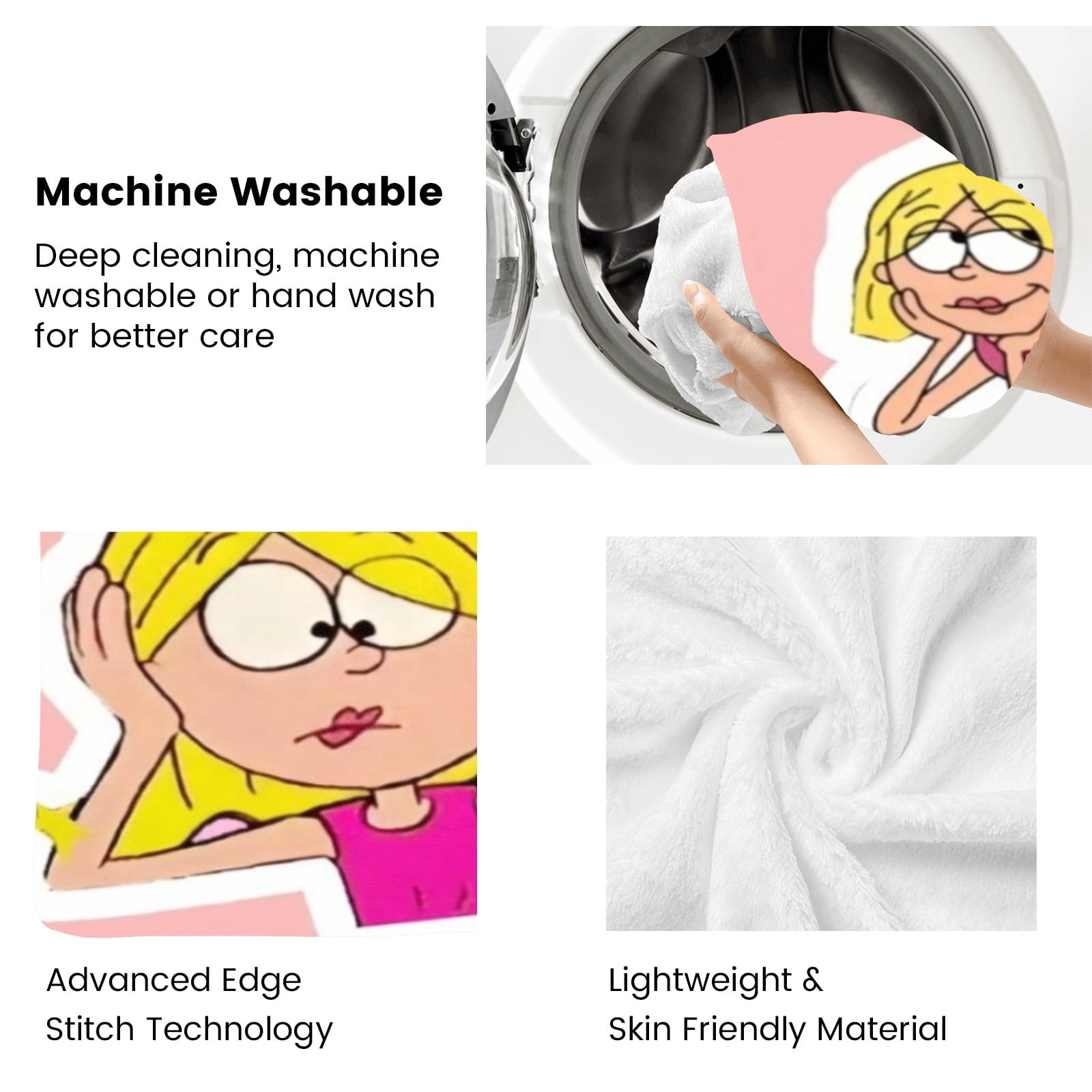 Lizzie Mcguire Banner Throw Blanket Gifts for Fans Lover Girls Boys Women Present Hoodie Him Bed 40"x50"