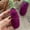 Eggplant Smiley Face Wool Felt Pendant, variant on New Korean wool felt green vegetable keychain pendant, cute, fashionable, and high-end bag accessory