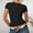 Black, variant on SHITINN Woman Shirts Women's Workout Shirts Athletic Compression Tee Yoga Gym Basic Tops Womens Short Sleeve Blouses Womens Shirts Summer
