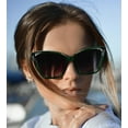 thumbnail image 3 of FEISEDY Trendy Polarized Women Sunglasses, Retro Womens Square Cat Eye Sun Glasses B4134, 3 of 14