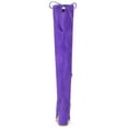 thumbnail image 2 of BLISSFUL STEP Women's Boots Round Toe Block Heel Over Knee High Faux Suede Boots Purple 7.5, 2 of 7