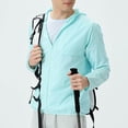 thumbnail image 2 of Veste à Capuchon d'Extérieur Tauxra pour Adultes, Veste de Randonnée Légère Coupe-Vent et Résistante à l'Eau à Manches Longues, Couche de Protection Solaire Compressible pour Usage Actif, 2 of 9