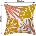 thumbnail image 2 of Summer Outdoor Pillow Covers 20x20 Coral Mustard Yellow Pink Palm Throw Pillows for Couch Tropical Leaf Pillowcase Fall Leaves Plant Decorative Cushion Case for Sofa Bed Decorations Set of 2, 2 of 6