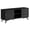 Black, variant on Pemberly Row Large Wood 3 Drawer TV Console with Rolling Doors in White