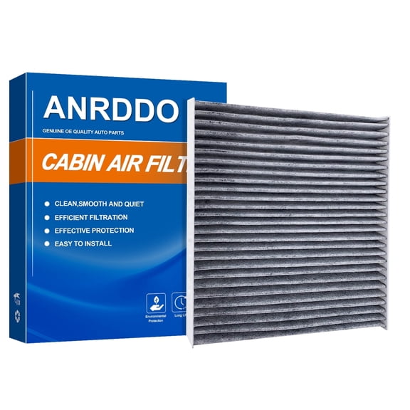 ANRDDO (CF12000) Cabin Air Filter with Activated Carbon, Replacement for Jeep Cherokee 2014-2018,Chrysler 200 2015-2017