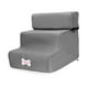 thumbnail image 1 of Escalera para perros antideslizante de 3 niveles para exteriores, lavable, para interior y exterior gris, 1 of 9