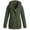Army Green, variant on Jacket for Women Solid Color Loose Long-Sleeved Tops Casual Softshell Jacket