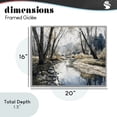 thumbnail image 4 of Stupell Industries Coastal Serene Reflections at Autumn Creek Gray Framed Giclee Art, 20 x 16, by Franklyn Gregory, 4 of 8