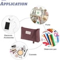 thumbnail image 5 of Bolsa de cosméticos de lona, bolsa de almacenamiento de viaje multifunción, monedero, 5 of 5