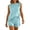 a-Blue54394, variant on Womens Solid Color Ribbed Knit Two Piece Outfit Crew Neck Sleeveless Tunic Top High Waist Shorts Casual Matching Set For Loungewear Daily Wear Stylish Set