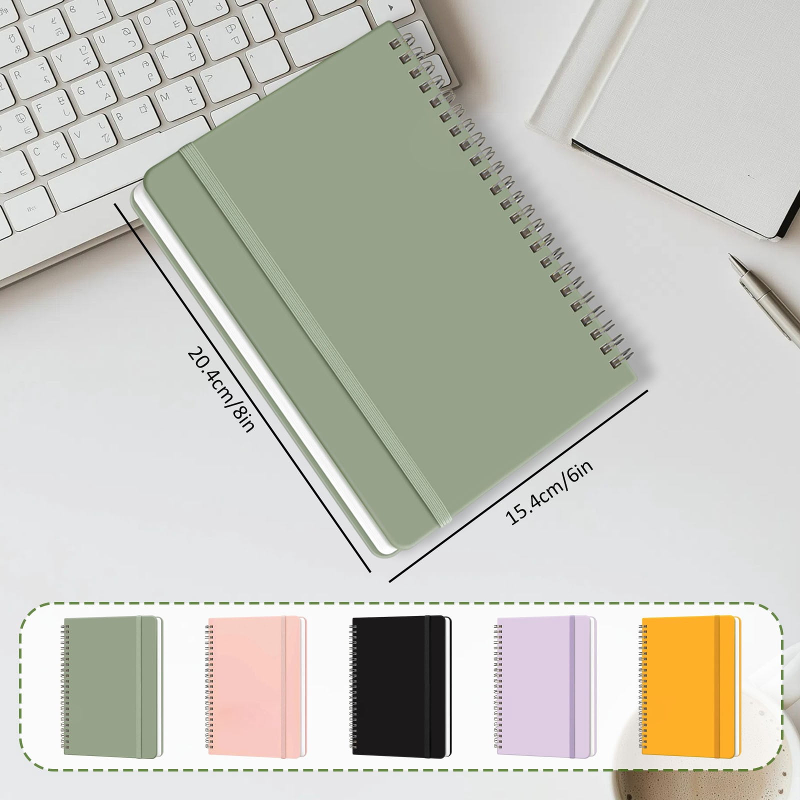 VKLU Black Classic Blank Notebook, A5 Hardcover Sketch Journal, 140 Pages Premium Paper for Professional & Academic Use