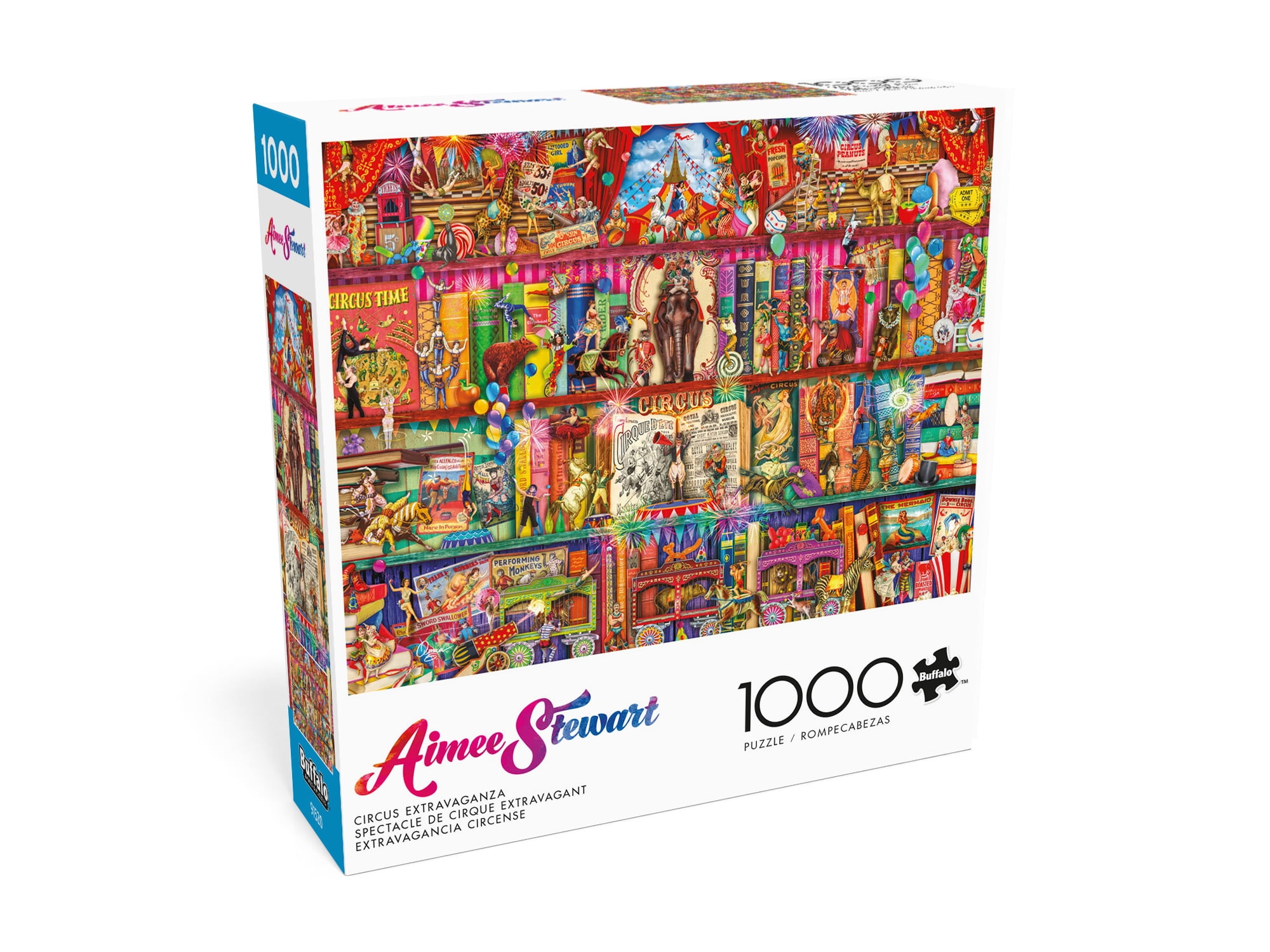 Buffalo Games Circus Extravaganza 1000-Piece 26.75 x 19.75-Inch Interlocking Jigsaw Puzzle for Adults Ages 14+
