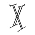 thumbnail image 1 of relayinert Support de Clavier en Forme de x Universel Portable en Fer pour Piano Numérique pour Scène, 1 of 6