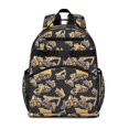 thumbnail image 1 of Excavator Construction Vehicle School Backpack Adjustable Shoulder Straps Chest Strap Spacious Durable Bookbag, 1 of 6
