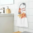 thumbnail image 3 of Yayeee 2 Pack Hand Towels for Bathroom 100% Cotton 16" x 28" Soft Absorbent Kitchen Towel, Leaves Pattern, 3 of 7