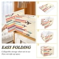 thumbnail image 2 of Yayeee Collapsible Cube Storage Bin with Lid Fabric Closet Decorative Basket with Handles, Flying Planes, 2 of 7