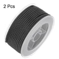thumbnail image 3 of 2uds Nylon Hilo Cordel Rebordear Cordón 2mm Extrafuerte Trenzado Nylon Artesanía Cuerda para Pulseras Joyería Fabricación Bricolaje Artesanía 11M/36 Pies, Negro, 3 of 7