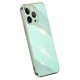 thumbnail image 1 of XINLI For iPhone 16 Pro Max Case TPU Phone Cover with Electroplating Frame - Cyan, 1 of 5