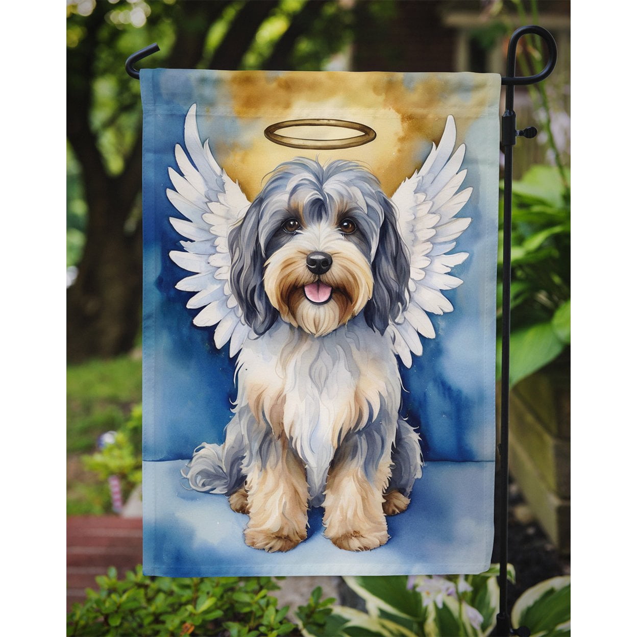 Tibetan Terrier My Angel Garden Flag 11.25 in x 15.5 in