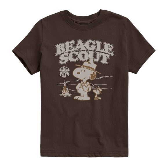 Peanuts - Scout Fire - Youth Short Sleeve Graphic T-Shirt
