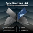 thumbnail image 2 of Lenovo Yoga 7i 16" WUXGA 2-in-1 Touchscreen Laptop, Intel Core i5-1335U, 8GB LPDDR5 RAM, 256GB SSD, Backlit Keyboard, Fingerprint Reader, Intel Iris Xe, FHD Webcam, Grey, Win 11, 32GB USB Card, 2 of 9